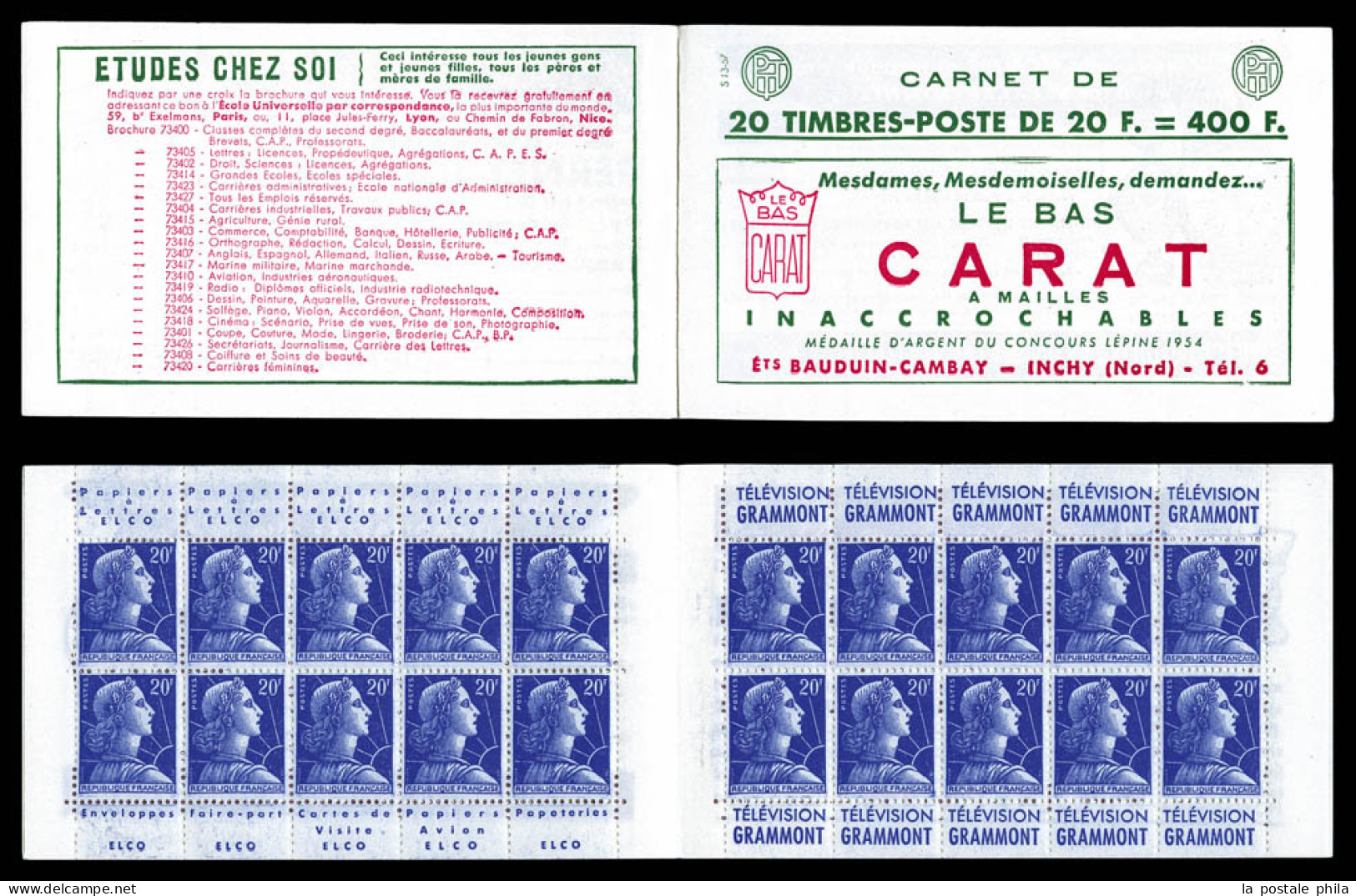 ** N°1011B-C8, Série 13-57, BAS CARAT Et EU. SUP. R.R.  Qualité: ** - Old : 1906-1965