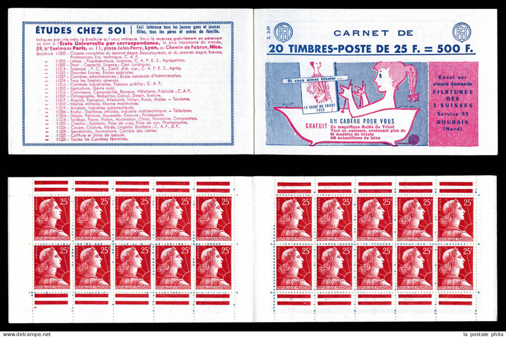 ** N°1011C-C2, Série 3-59, 3 SUISSES Et EU. TB  Qualité: ** - Vecchi : 1906-1965