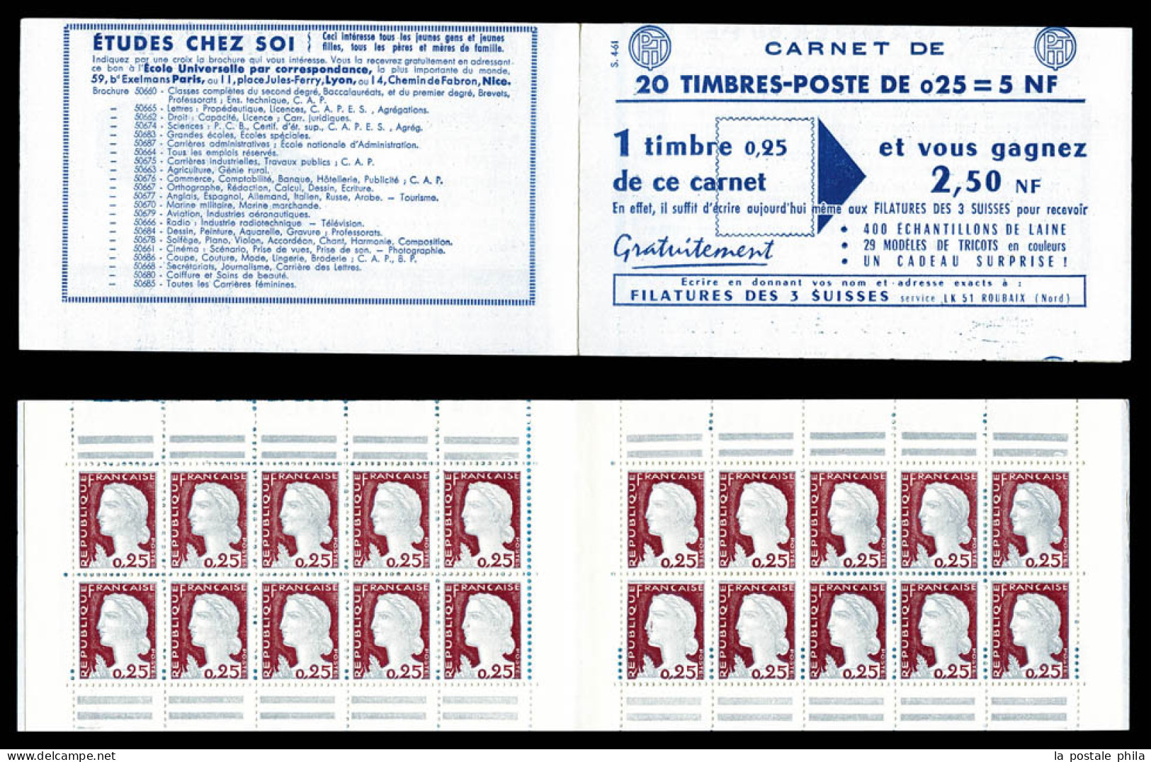 ** N°1263-C3, Série 4-61, LES 3 SUISSES Et EU, TB  Qualité: ** - Alte : 1906-1965