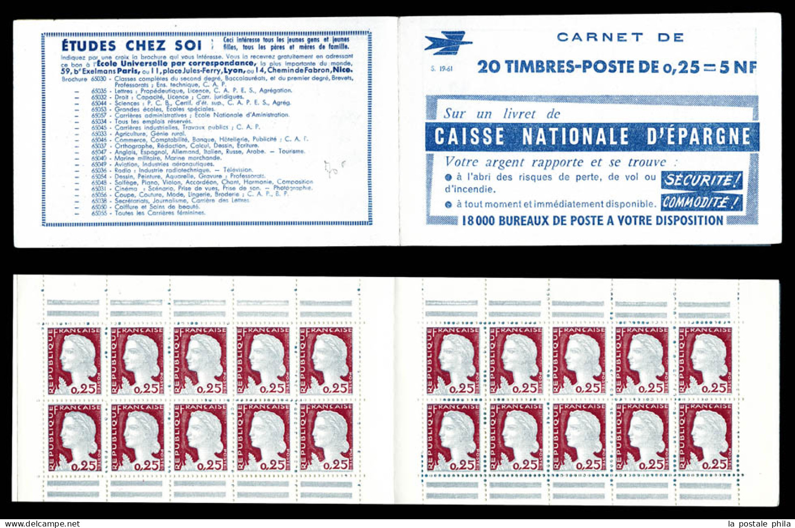 ** N°1263-C3, Série 19-61, CAISSE D'EPARGNE Et EU, TB  Qualité: ** - Alte : 1906-1965