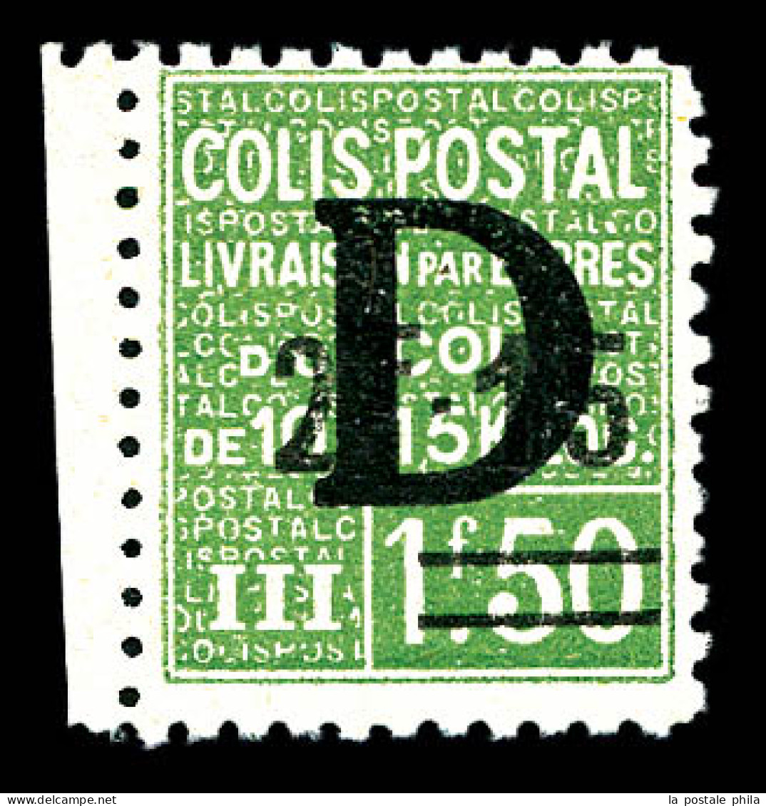 ** N°139, 2F15 Sur 1F50 Vert Surchargé 'D', Bdf, Fraîcheur Postale, SUP (signé/certificat)  Qualité: **  Cote: 850 Euros - Mint/Hinged