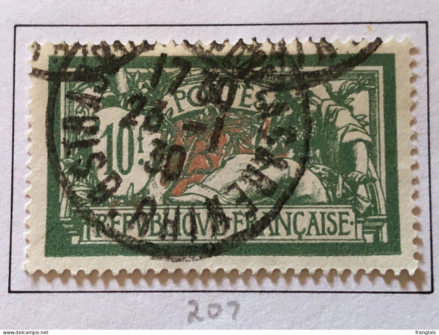Timbre 207 Oblitéré Cote 20€ - Used Stamps