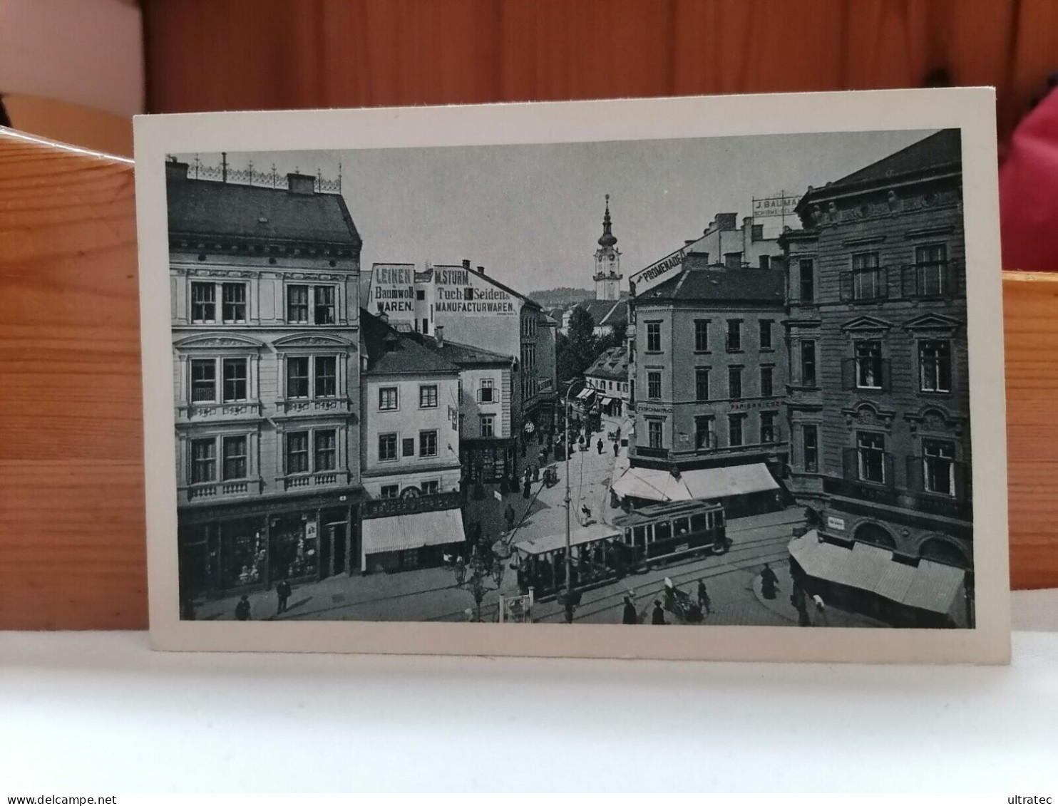 AK "LINZ AN DER DONAU, 1924, TAUBENMARKT" Mit Straßenbahn  SCHÖNE ALTE POSTKARTE VINTAGE ANTIK ANSICHTSKARTE  TOP - Linz