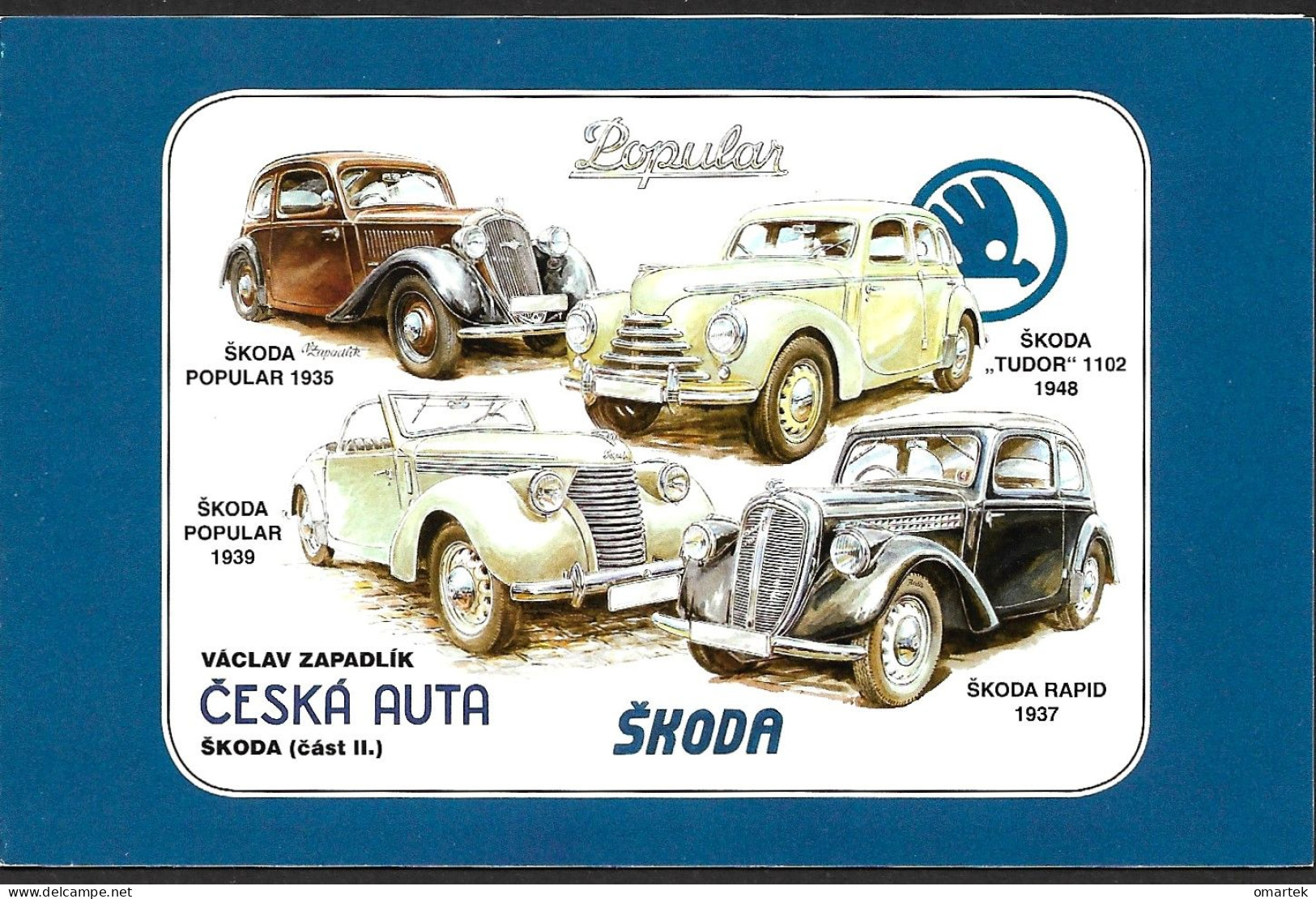 Czech Republic 2014 MNH ** Mi 817-818 Sc 3610-3611 Booklet Czechoslovak Cars Skoda. Tschechische Republik - Ongebruikt