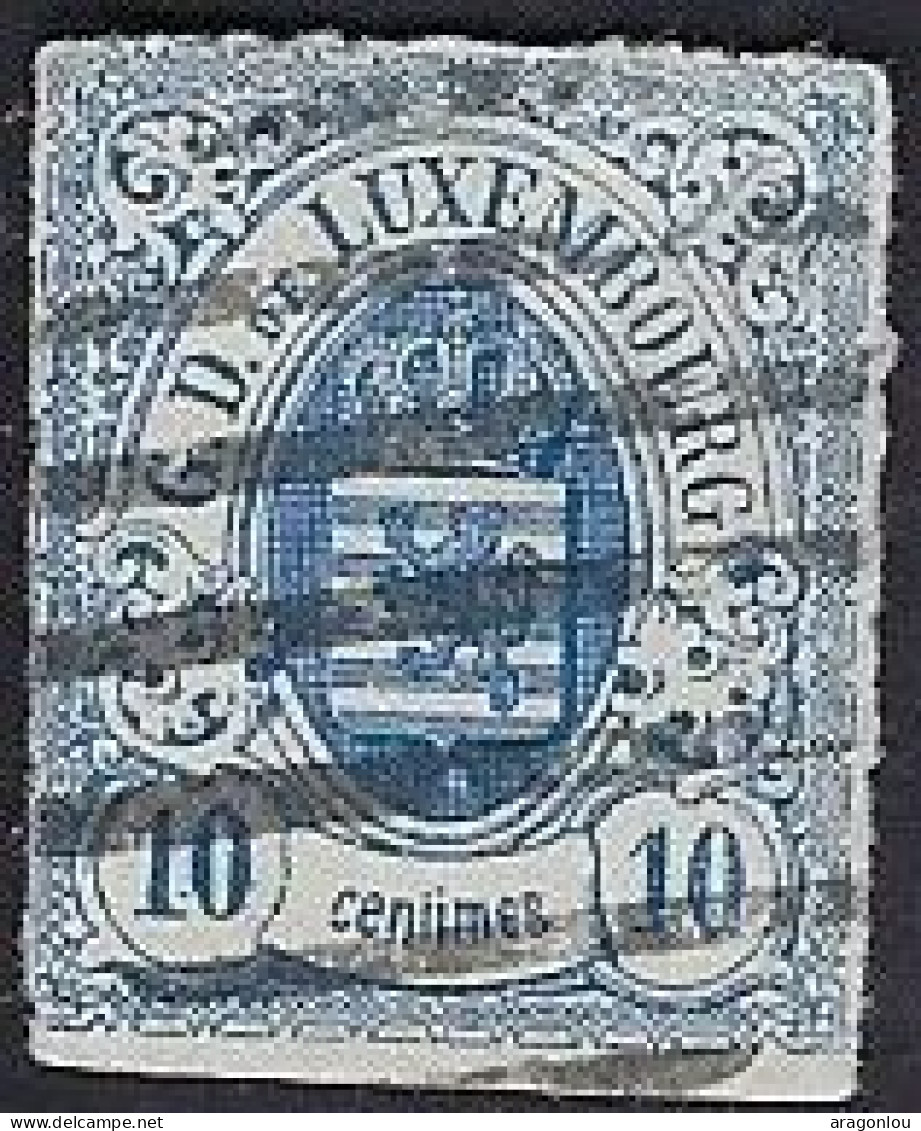 Luxembourg - Luxemburg - Timbres -  1859    310c.   Michel 6a   Cachet Cap  °   VC.540,- - 1859-1880 Armarios