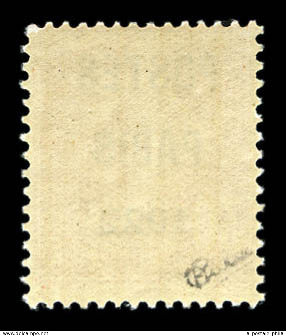 ** N°32, 30c Rouge Surchargé 'POSTE PARIS 1922'. SUPERBE (signé Calves/certificat)  Qualité: **  Cote: 1350 Euros - 1893-1947