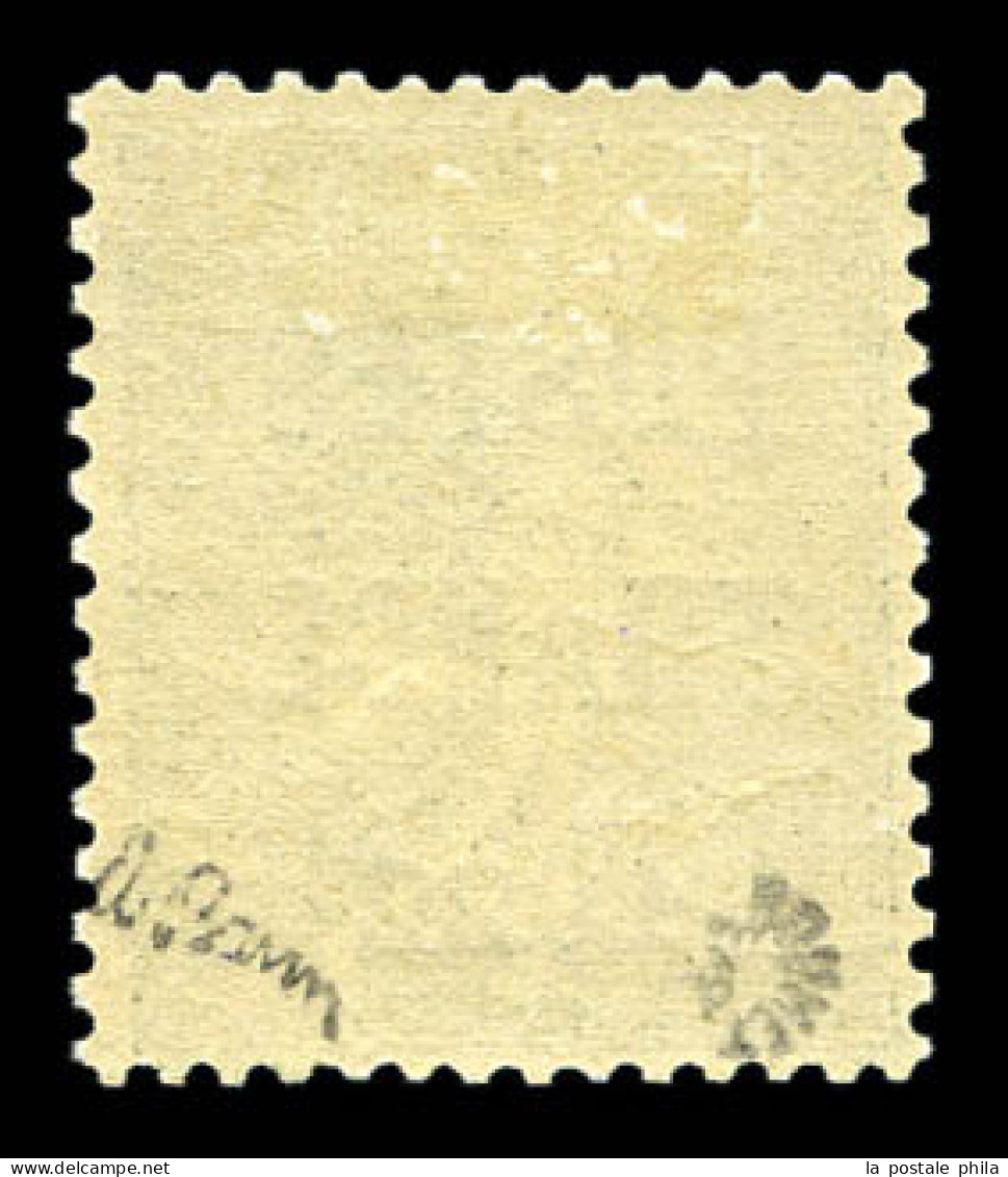 * N°37, 15c Olive Surchargé 'POSTE FRANCE 1922', Très Frais. SUP (signé Brun/certificat)  Qualité: *  Cote: 1400 Euros - 1893-1947