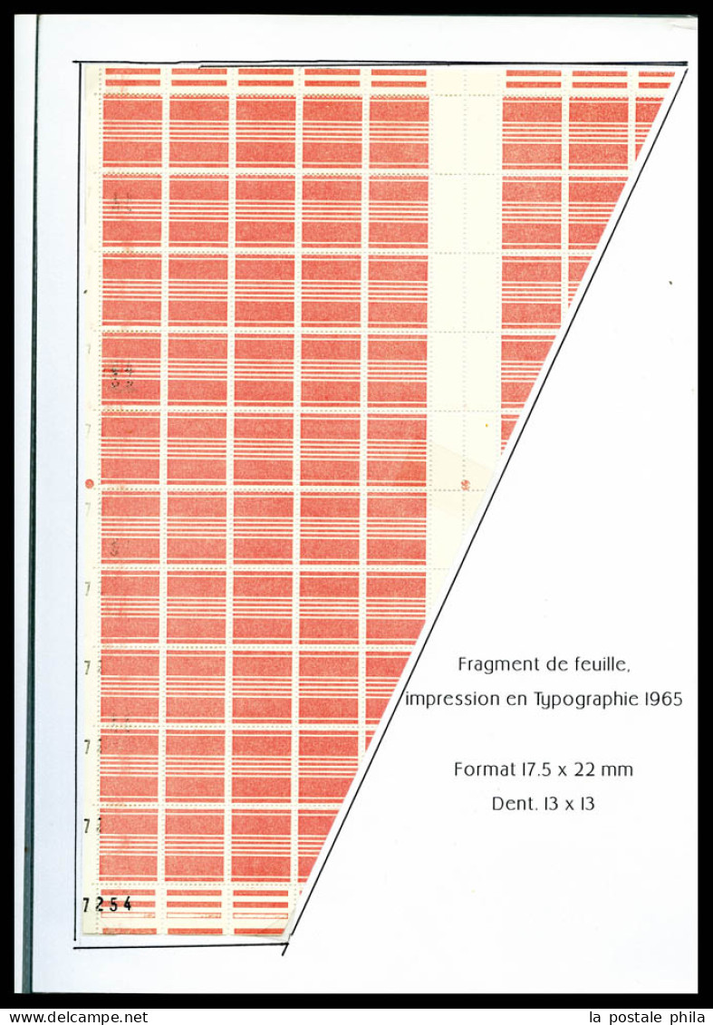 ** BH 1, BH 5, BH 7/8, , Essais Pour Réglage Des Distributeurs, 5 Moitié De Feuilles Avec Numéros Et Dates. TB  Qualité: - Proofs, Unissued, Experimental Vignettes