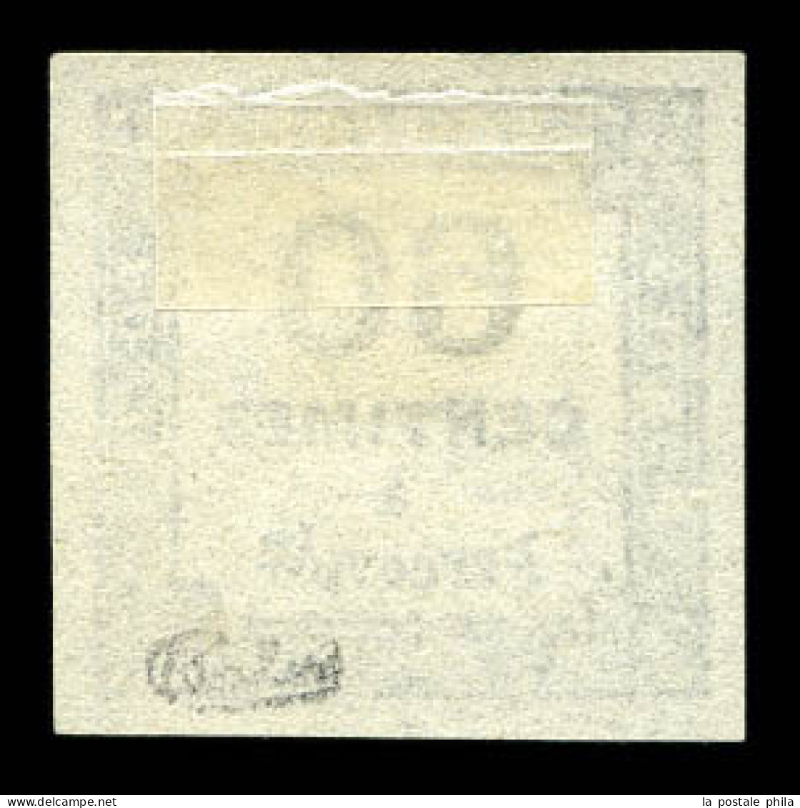 (*) N°9B, Non émis, 60c Noir, Très Jolie Pièce. TRES RARE. SUP (signé Calves/certificats)  Qualité: (*)  Cote: 4000 Euro - 1859-1959 Nuevos