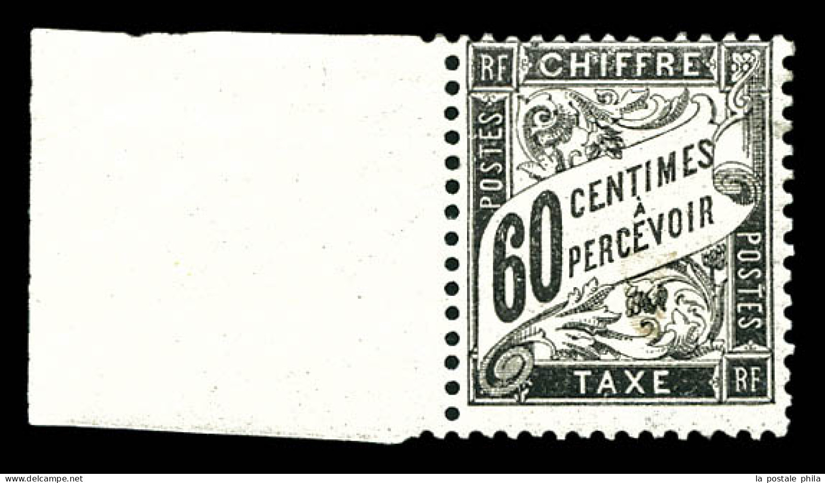 * N°21, 60c Noir Bdf, Fraîcheur Postale, Quasi **, SUP (signé/certificat)  Qualité: *  Cote: 1000 Euros - 1859-1959.. Ungebraucht