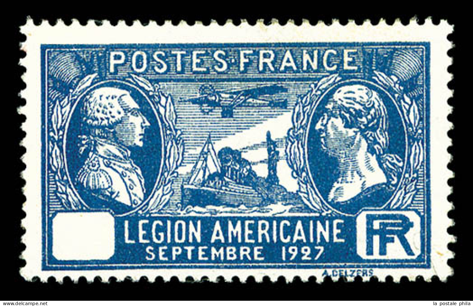 * N°245b, Légion Américaine Sans Valeur Dans Le Cartouche, Quasi **, RARE Et SUPERBE (signé/certificat)  Qualité: *  Cot - Nuevos