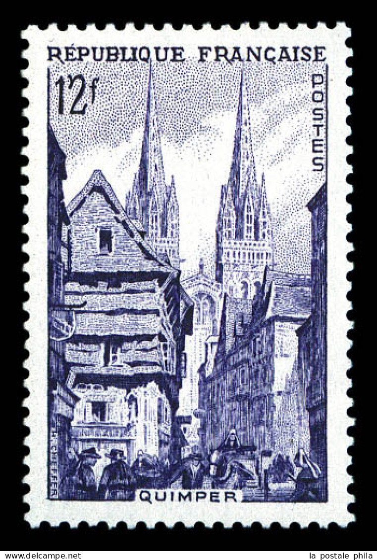 ** N°979a, Quimper, Violet Unicolore. TB  Qualité: **  Cote: 130 Euros - Unused Stamps