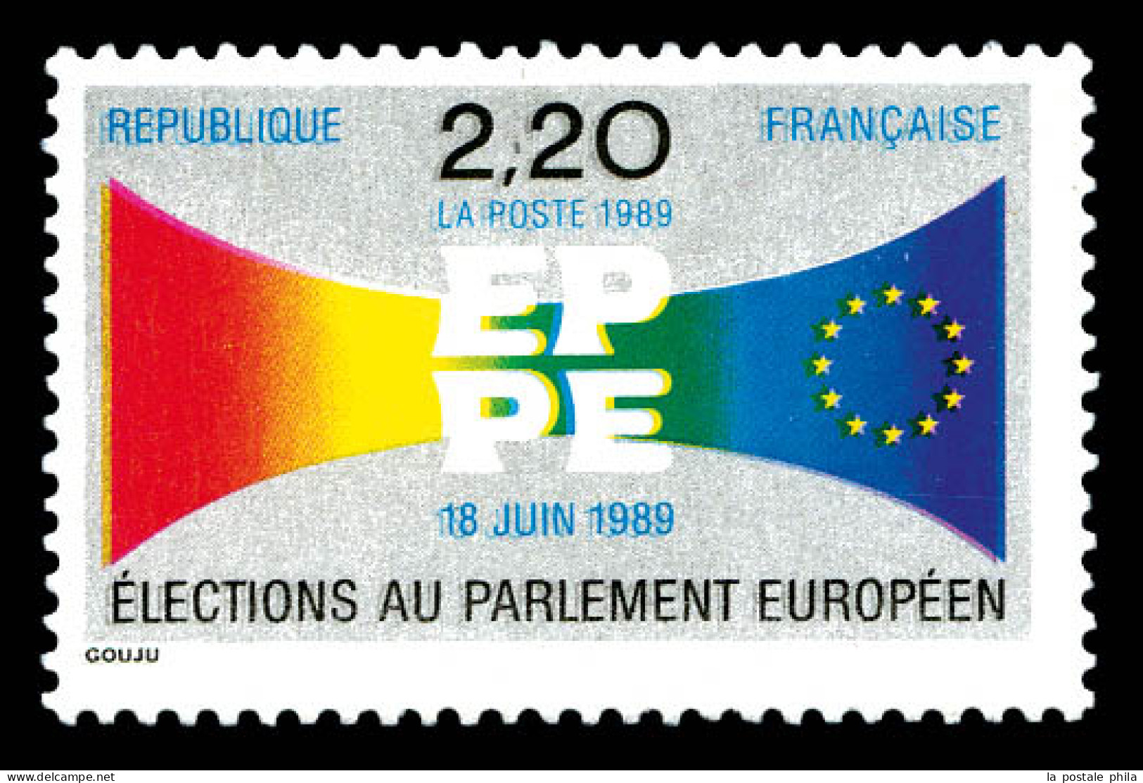 ** N°2572, Elections Européennes, Impression Double. TTB (signé Brun/certificat)  Qualité: **  Cote: 750 Euros - Ongebruikt