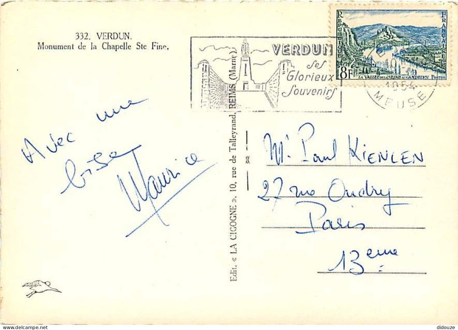 55 - Verdun - Monument De La Chapelle Sle Fine - Carte Dentelée - CPSM Grand Format - Voir Scans Recto-Verso - Verdun