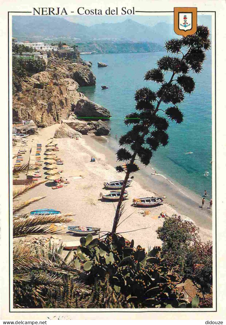 Espagne - Espana - Andalucia - Nerja - Playa - Vue De La Plage - View Of The Beach - Costa Del Sol - CPM - Voir Scans Re - Malaga