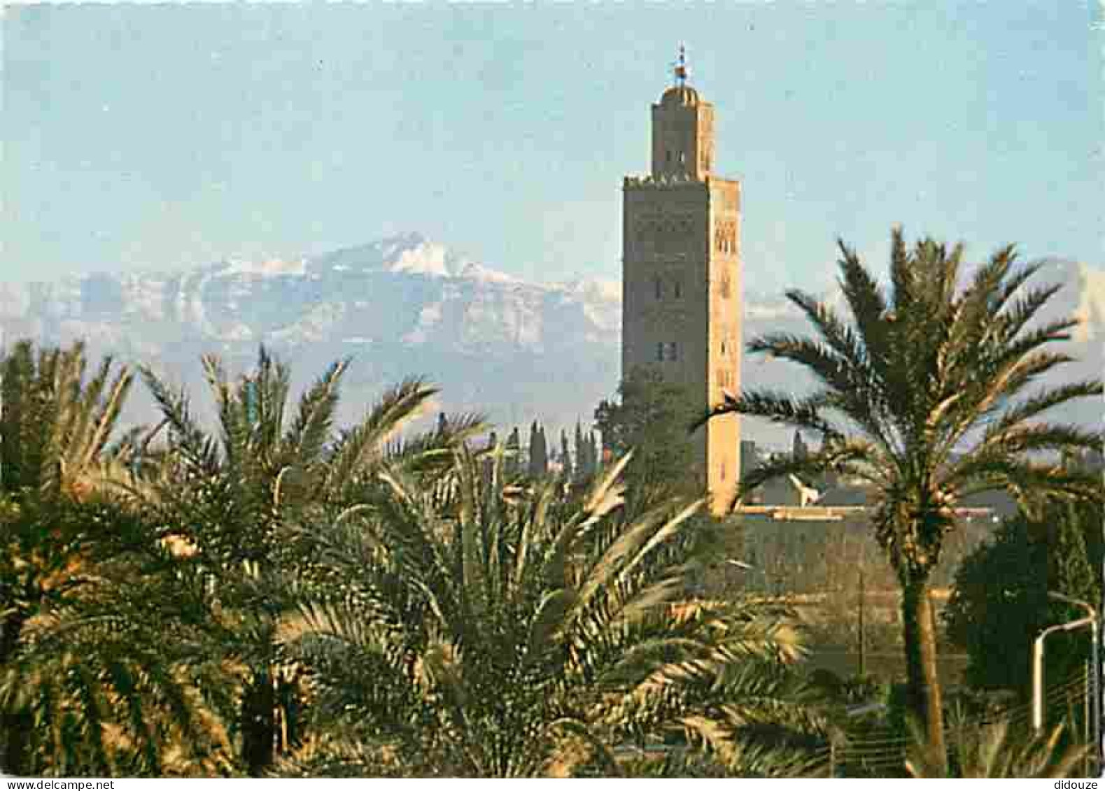 Maroc - Marrakech - Koutoubia Et Le Grand Atlas - Carte Neuve - CPM - Voir Scans Recto-Verso - Marrakech