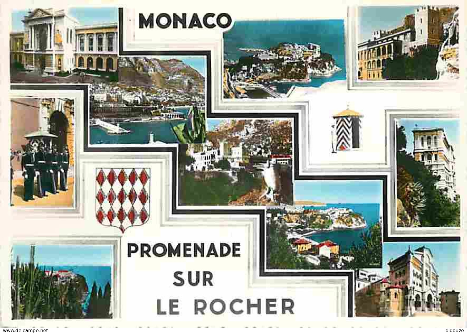 Monaco - Multivues - Blasons - Carte Neuve - CPM - Voir Scans Recto-Verso - Multi-vues, Vues Panoramiques