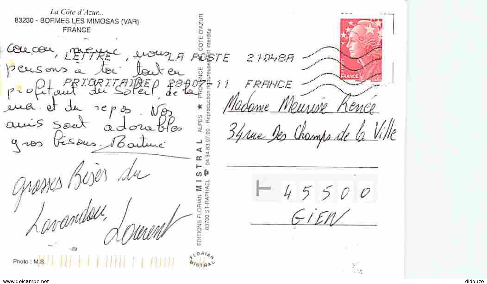 83 - Bormes Les Mimosas - Rue Fleurie - Fleurs - CPM - Voir Scans Recto-Verso - Bormes-les-Mimosas