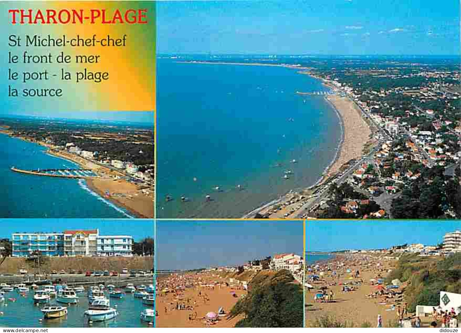 44 - Tharon Plage Saint Michel Chef Chef - Multivues - Bateaux - Plage - CPM - Voir Scans Recto-Verso - Saint-Michel-Chef-Chef