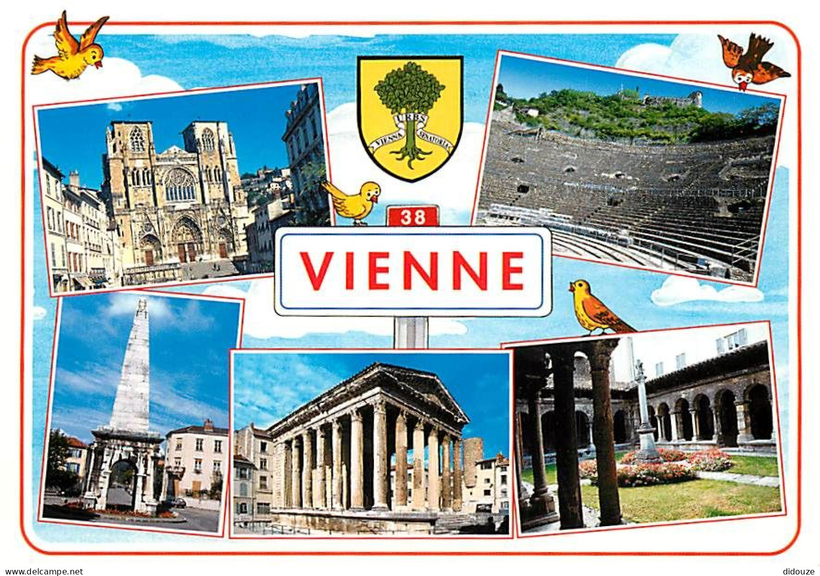 38 - Vienne Sur Le Rhone - Multivues - Blasons - Oiseaux - Carte Neuve - CPM - Voir Scans Recto-Verso - Vienne