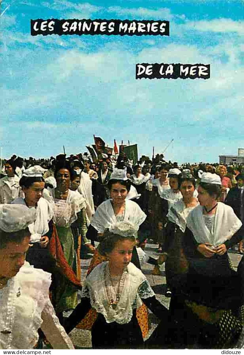 13 - Les Saintes Maries De La Mer - La Fête Des Gitans - Le Défilé Des Arlesiennes - Folklore - Flamme Postale - CPM - V - Saintes Maries De La Mer