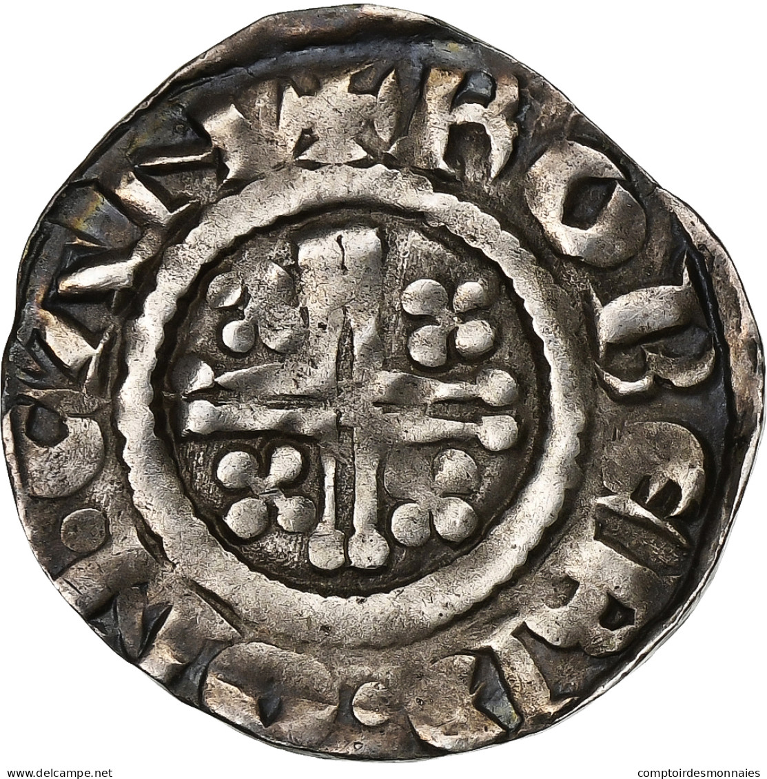 Royaume D'Angleterre, Richard Ier, Penny, 1189-1199, Canterbury, Argent, TTB+ - 1066-1485: Hochmittelalter