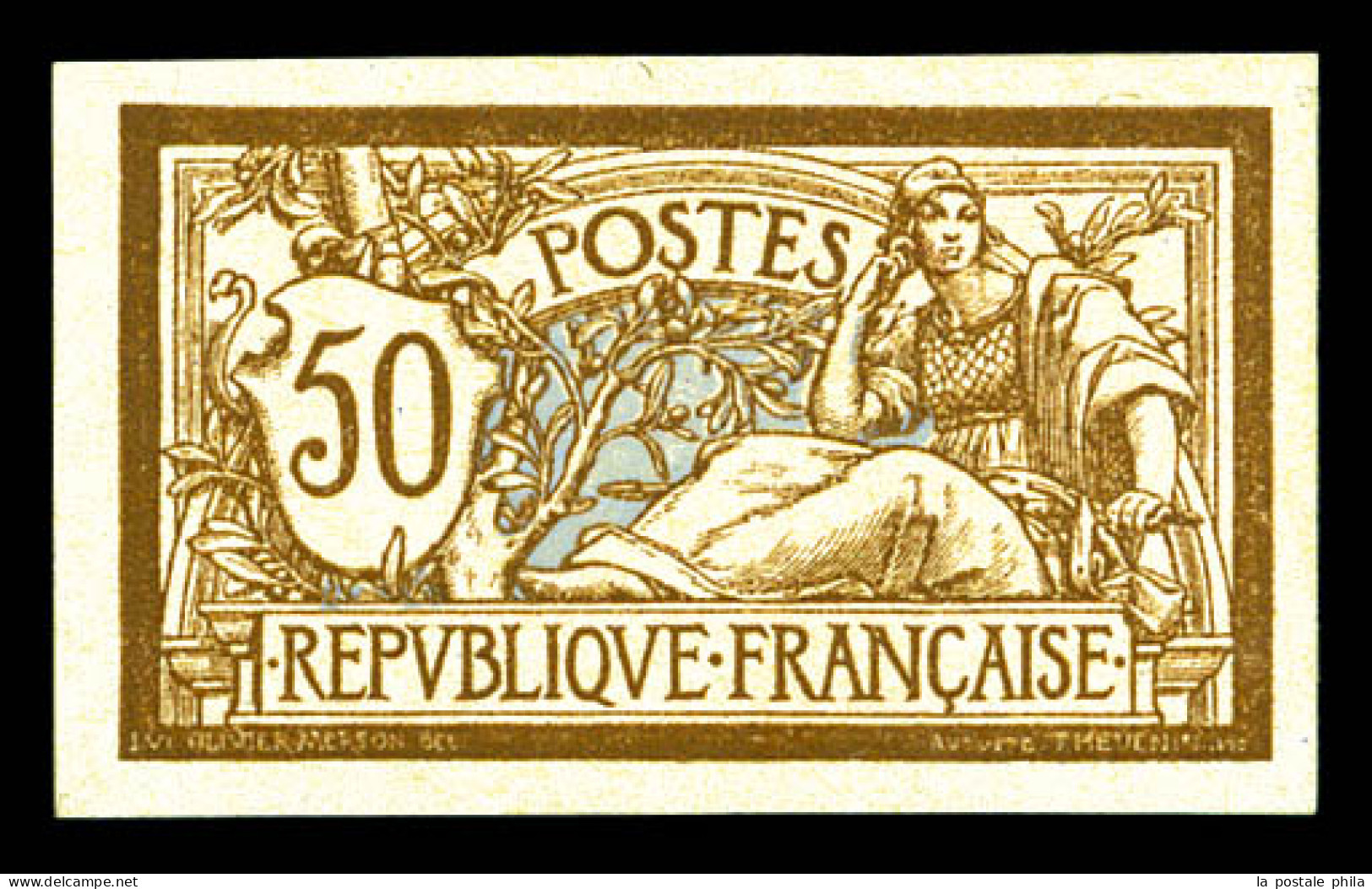 (*) N°120a, 50c Merson Non Dentelé. TTB (signé Calves)  Qualité: (*)  Cote: 450 Euros - 1872-1920