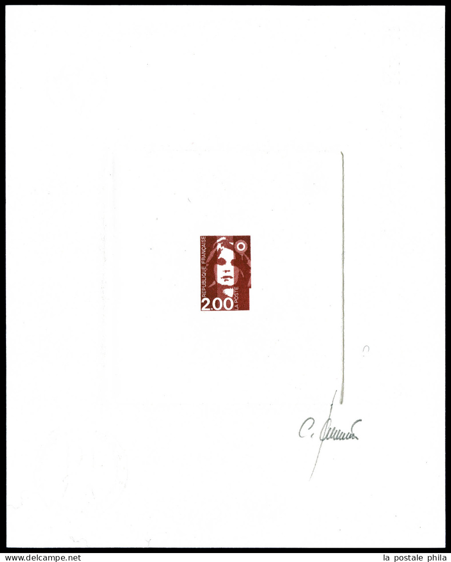 (*) N°2621, Briat 2f, épreuve D'artiste En Rouge Signée Jumelet. R.R. (certificat)  Qualité: (*) - Artist Proofs