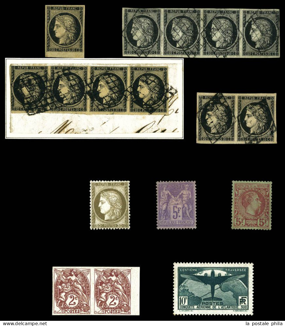 N&O 1849-1936, Lot De Timbres Essentiellement Classiques Dont Exemplaires Neufs, En Bandes Et Sur Lettre Avec Pas Moins - Collections
