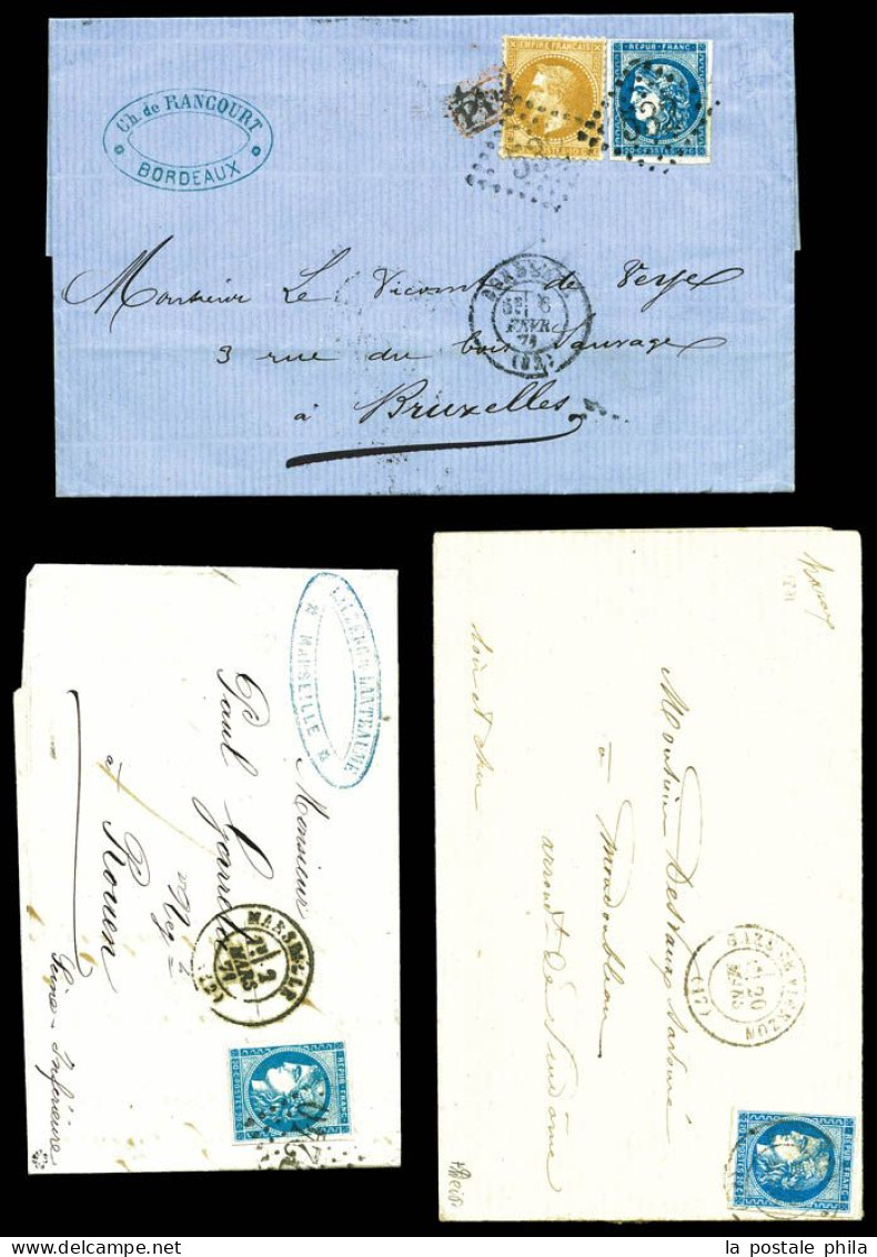 N&O 1849-1936, Lot de timbres essentiellement Classiques dont exemplaires neufs, en bandes et sur lettre avec pas moins