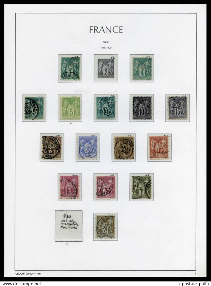 N&O 1849-1949, Collection Présentée En Album Leuchturm, Oblitérée Avant 1900 Puis Neuf **/*, Dont 152 Et 154, 354/355, C - Collections