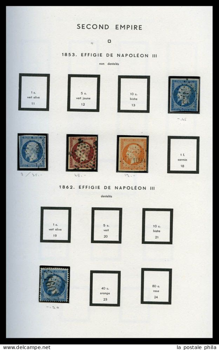 N&O 1849-1970, accumulation présentée dans 5 Albums comprenant des timbres neufs et obl avec multiples dont 1ère série O