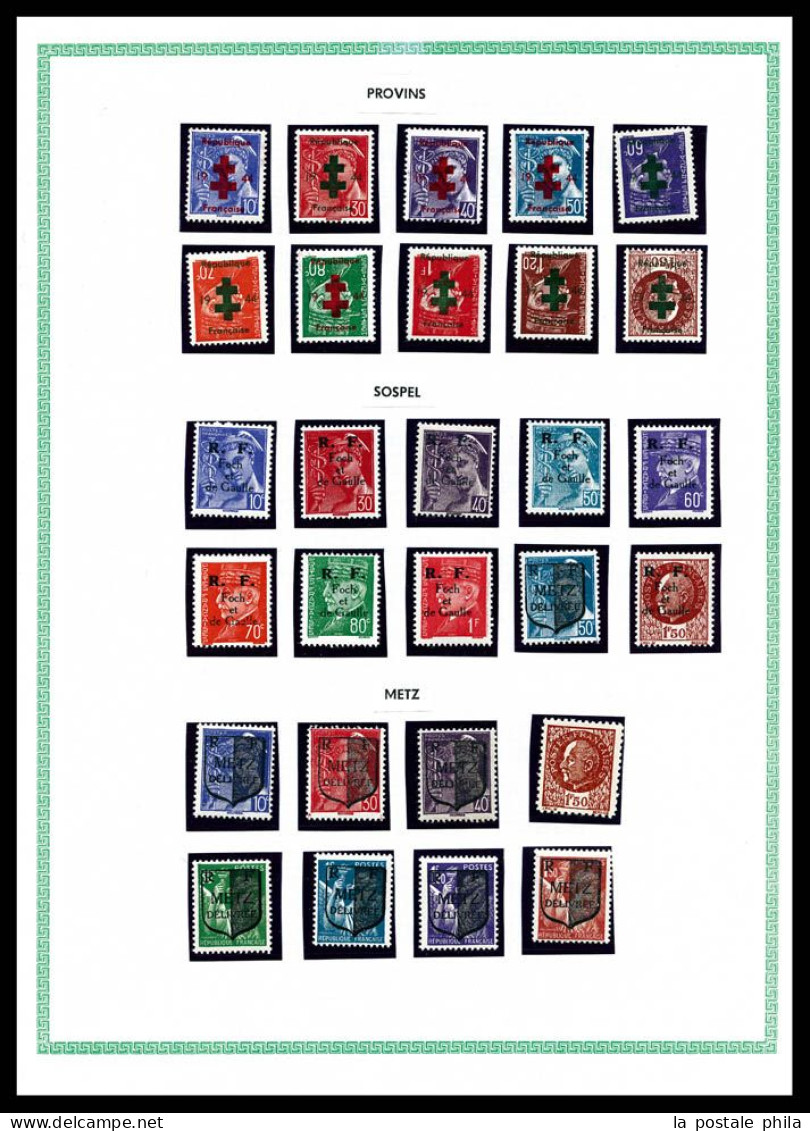 N&O 1853-1986, Originale collection de timbres à l’ancienne en 3 albums Yvert & Tellier avec nombreuses variétés présent