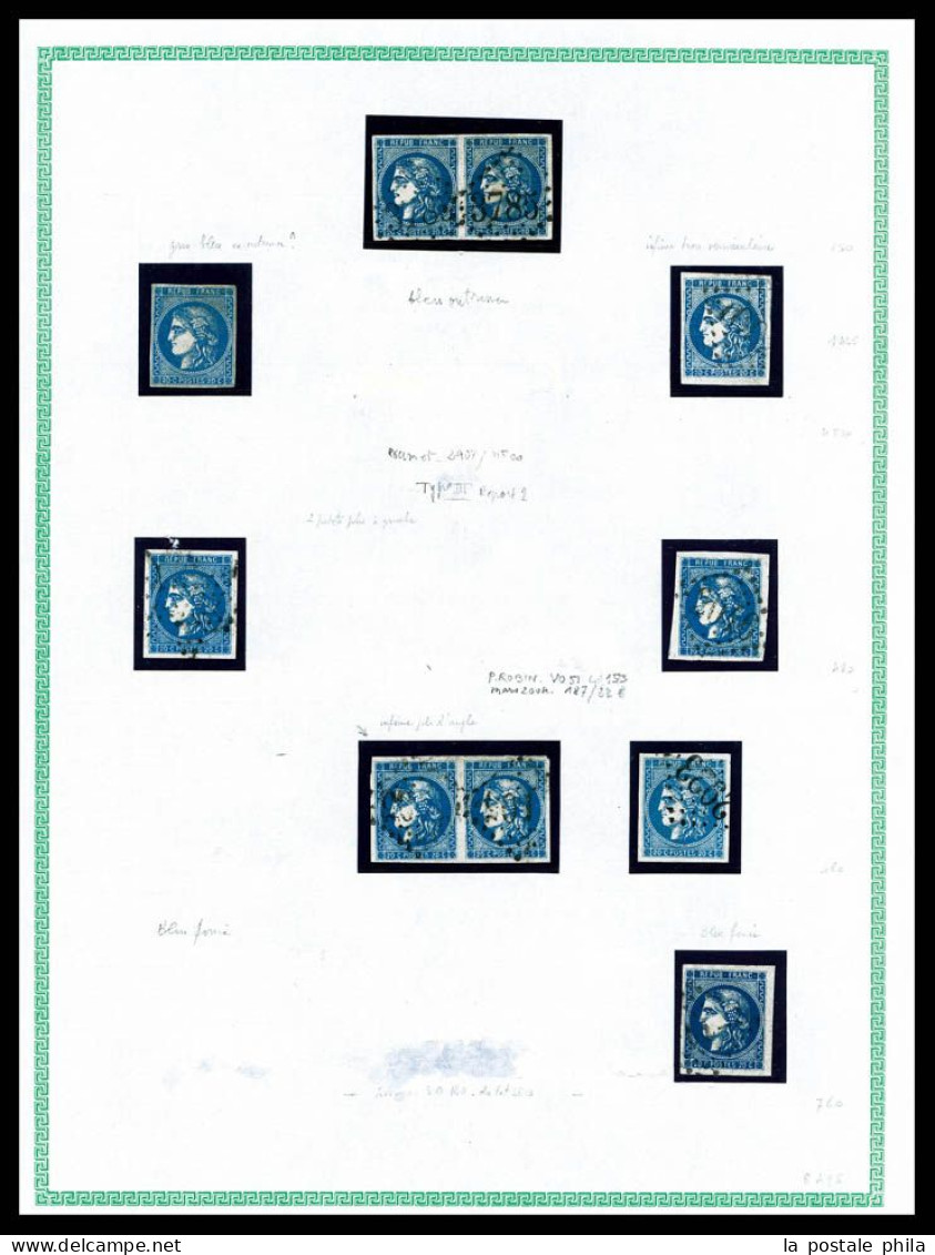 O 1870-1871, BORDEAUX: Collection De Bonnes Et Moyennes Valeurs Avec Exemplaires Par Multiples Dont Nuances, Oblitératio - Sammlungen