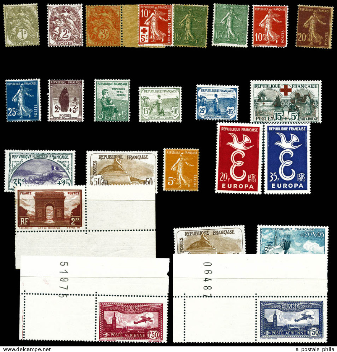 N 1900-1936, Petit Lot De Timbres Neufs Dont N°156**, 153* X 2ex, PA 5/6**...  Qualité: N - Colecciones Completas