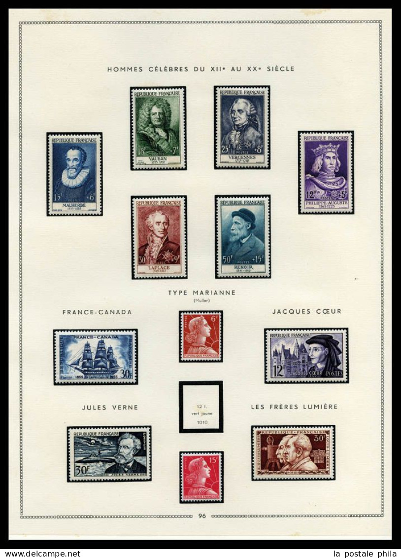 * 1900-1964, POSTE, Blocs: collection assez complete de timbres en majorité neufs * dont BF n°1, 2 et 3, caisses d'amort