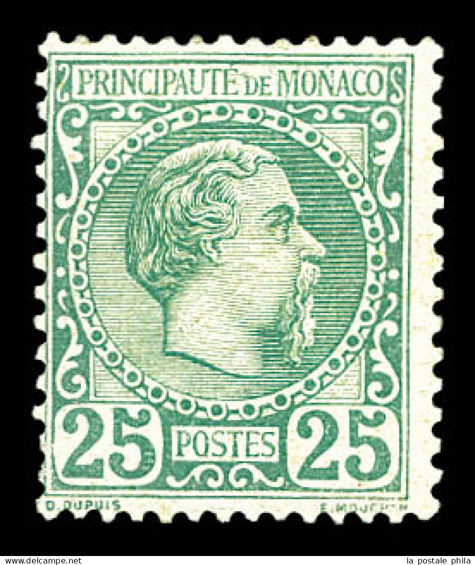 * N°6, Charles III, 25c Vert, Frais, SUP (certificat)  Qualité: *  Cote: 1020 Euros - Unused Stamps