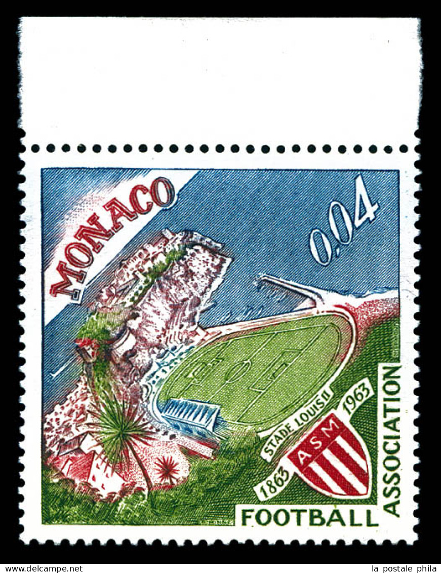 ** N°623A, Non émis, Stade Louis II Sans Surcharge, Bord De Feuille, SUP (certificat)  Qualité: **  Cote: 1000 Euros - Unused Stamps