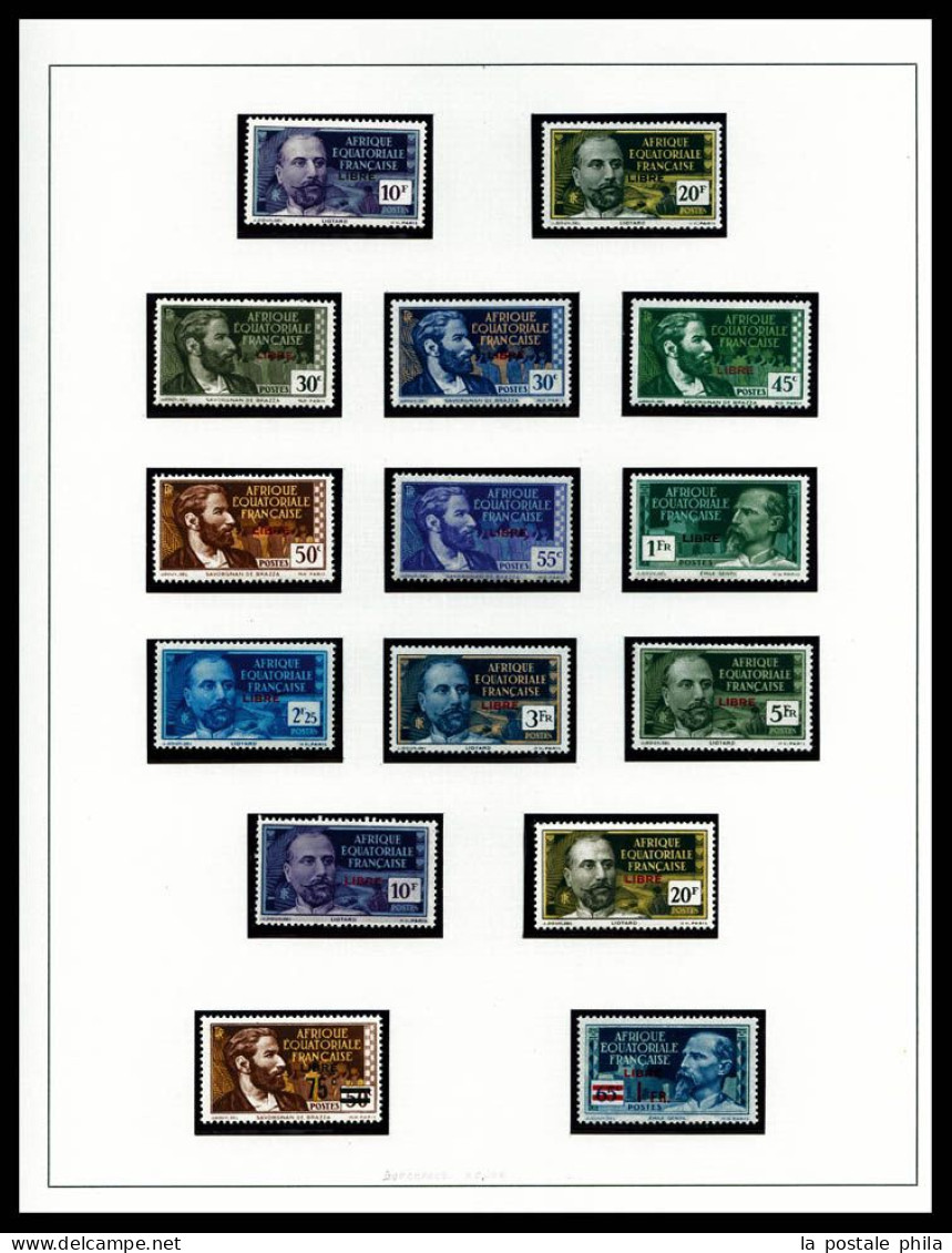 ** N°92/140D, France Libre, Séries Complètes TTB (certificat)  Qualité: **  Cote: 1182 Euros - Unused Stamps