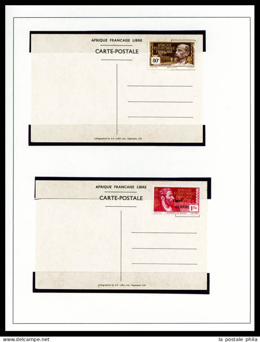 ** N°92/140D, France Libre, Séries Complètes TTB (certificat)  Qualité: **  Cote: 1182 Euros - Unused Stamps