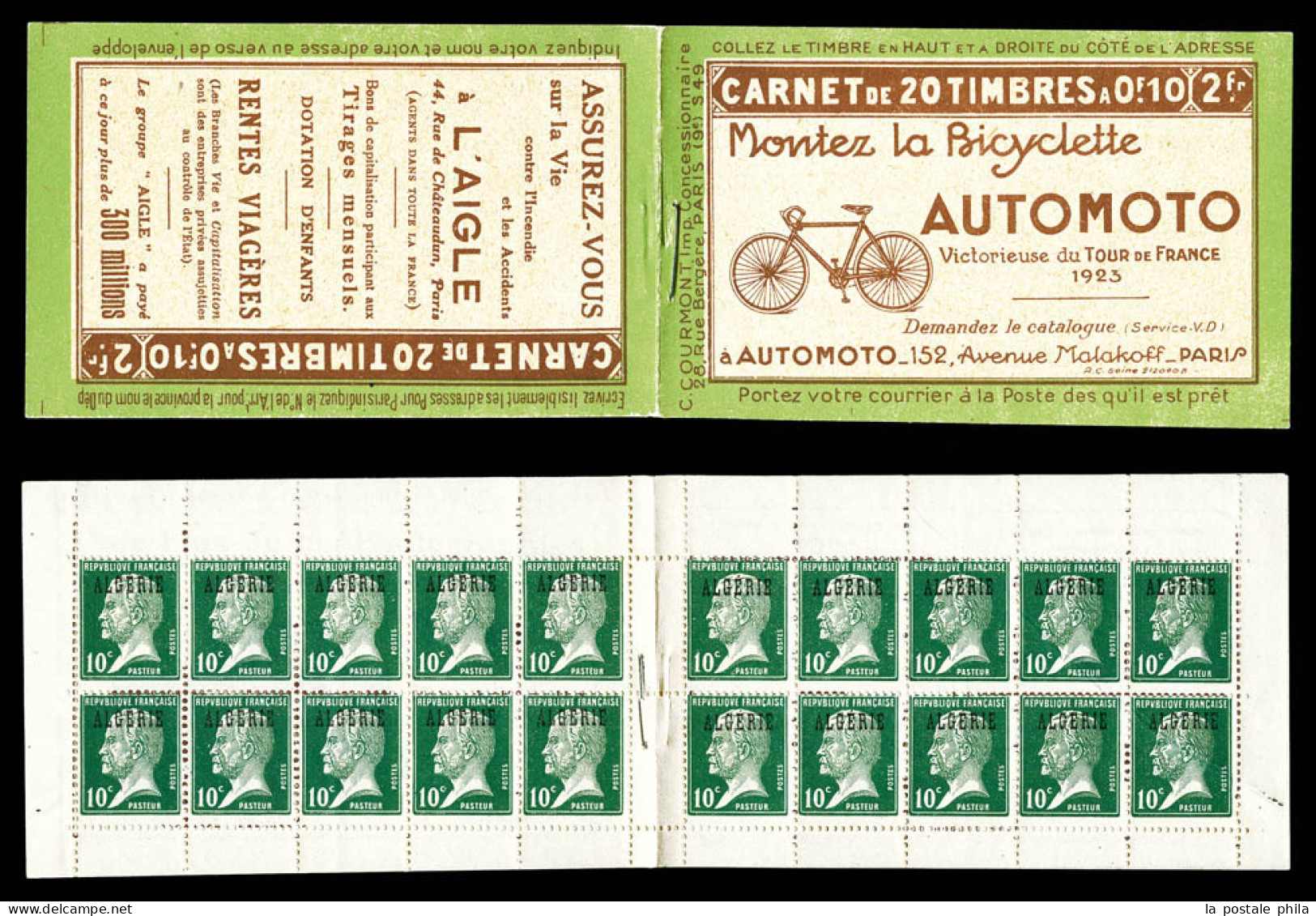 ** Carnets N°9-C1, Série 49-C, AUTOMOTO Et AIGLE. SUP  Qualité: **  Cote: 350 Euros - Unused Stamps