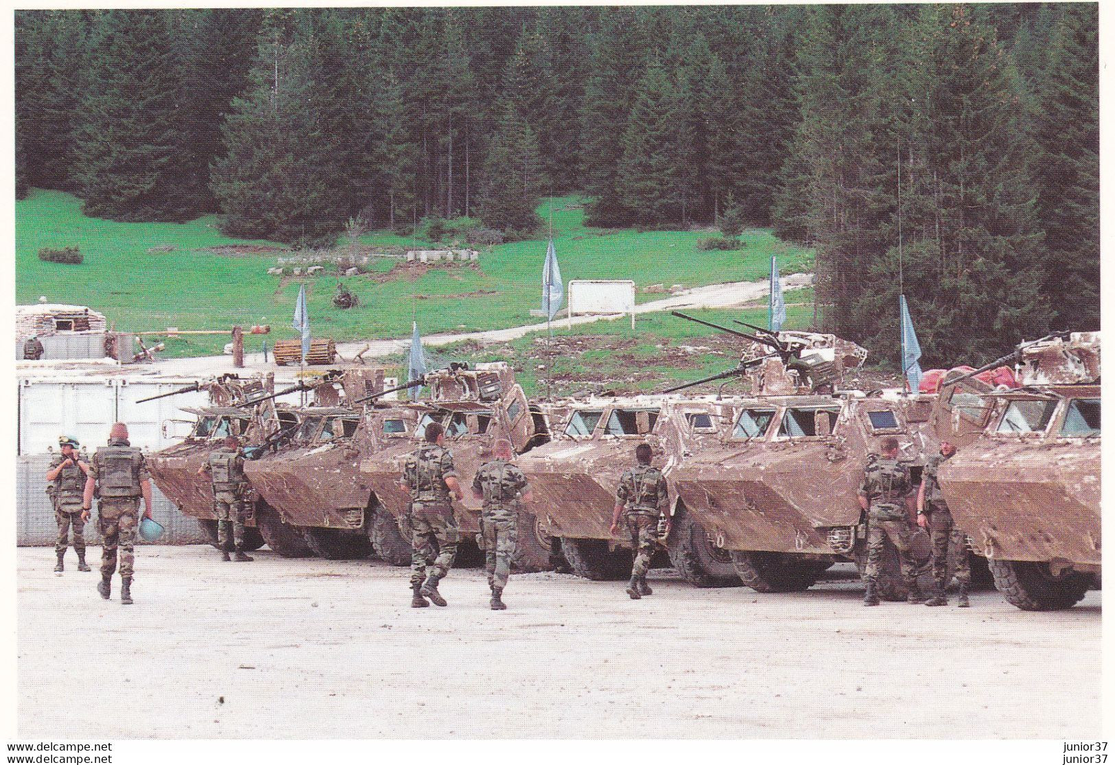 2 Cartes De Bosnie-Herzegovine, Sarajevo , Vab Prets Au Départ Secteur Monopoli, Camp Du BAT INF 4, Militaire - Bosnie-Herzegovine