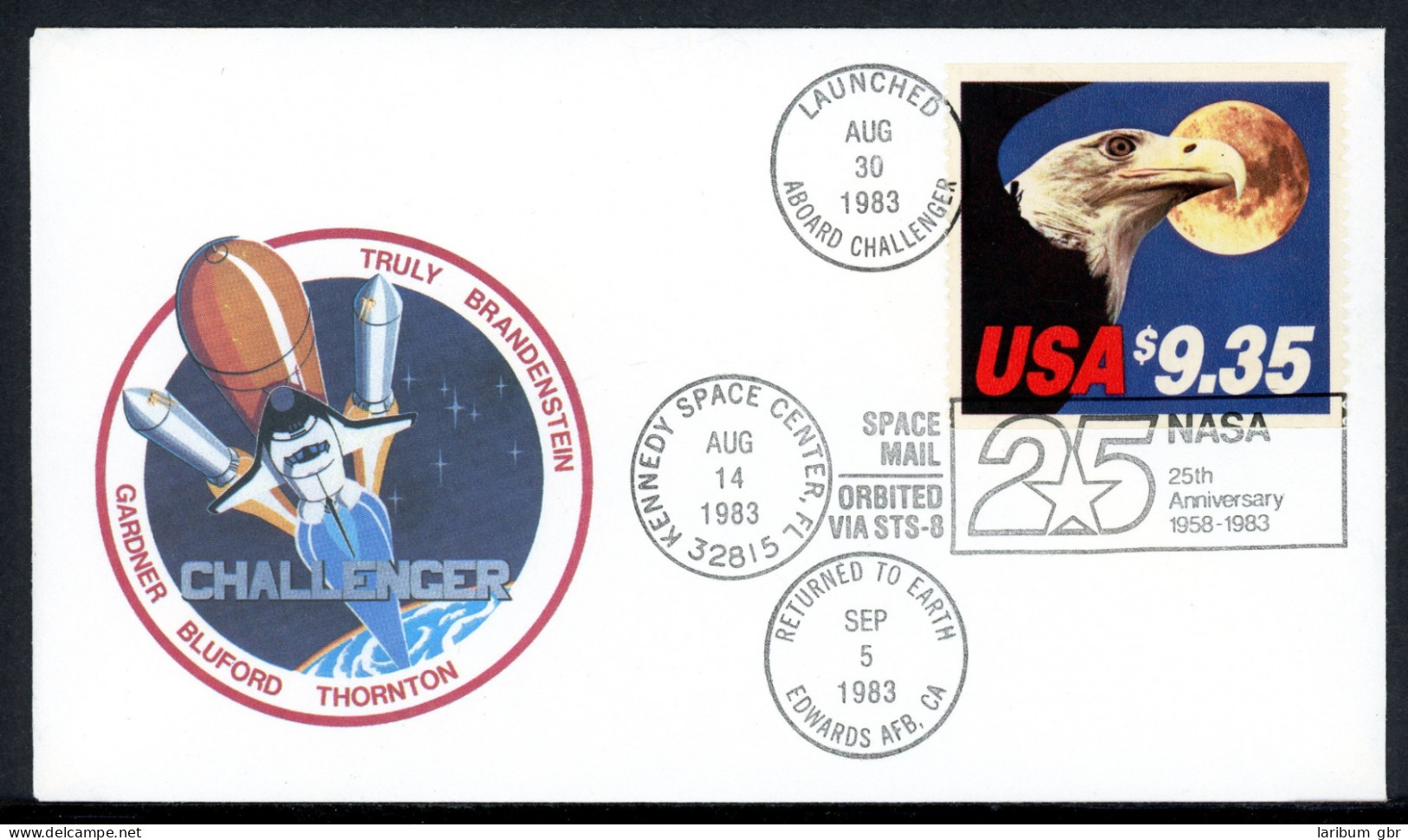 USA 1648 C Auf Raketenpost Challenger 1983 Im Folder Nr. 217623 #KB507 - Sonstige & Ohne Zuordnung
