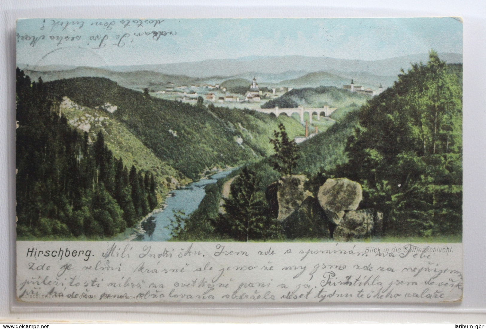 AK Hirschberg Blick In Die Sattlerschlucht 1904 Gebraucht #PI460 - Schlesien