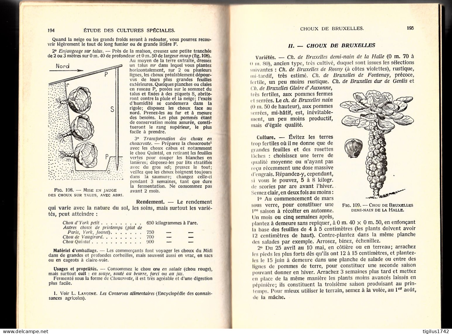 Joseph Vercier. Culture Potagère. Hachette, 1967 - Giardinaggio