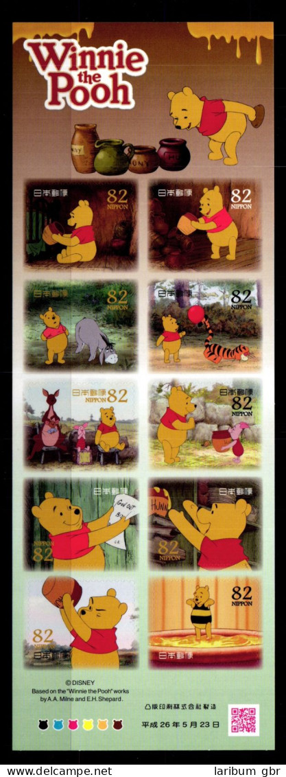 Japan 6783-6792 Postfrisch Als Folienblatt, Winnie Pooh #GB152 - Andere & Zonder Classificatie