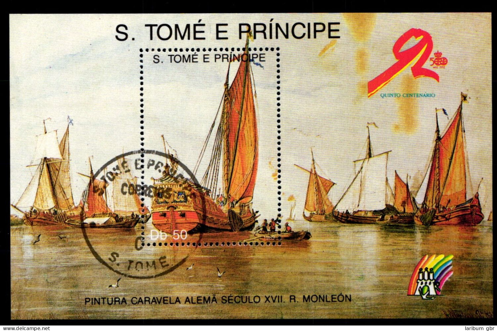 Sao Tome E Principe Block 202 Mit 1135 Postfrisch Schifffahrt #GA587 - Sao Tome Et Principe