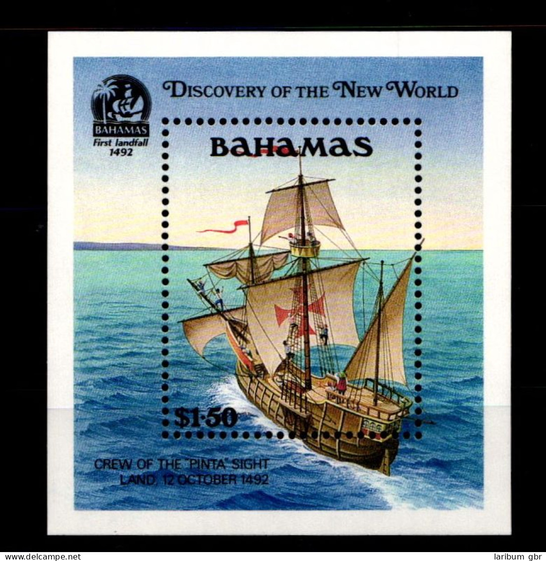Bahamas Block 64 Mit 756 Postfrisch Schifffahrt #GN024 - Bahama's (1973-...)