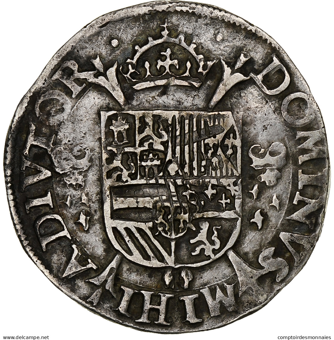 Pays-Bas Espagnols, Duché De Brabant, Philippe II, 1/5 Écu, 1565 - Spanish Netherlands