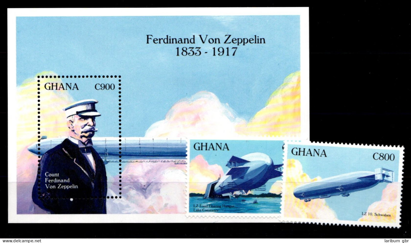 Ghana Block 214 + 1779-1780 Postfrisch Luftfahrt #GO701 - Ghana (1957-...)